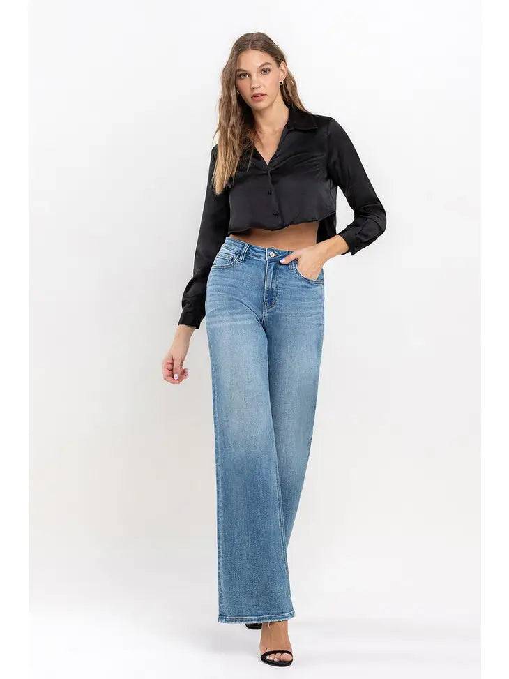 Wide Leg-A Line Jeans