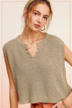 Load image into Gallery viewer, Slouchy Cropped Knit Top
