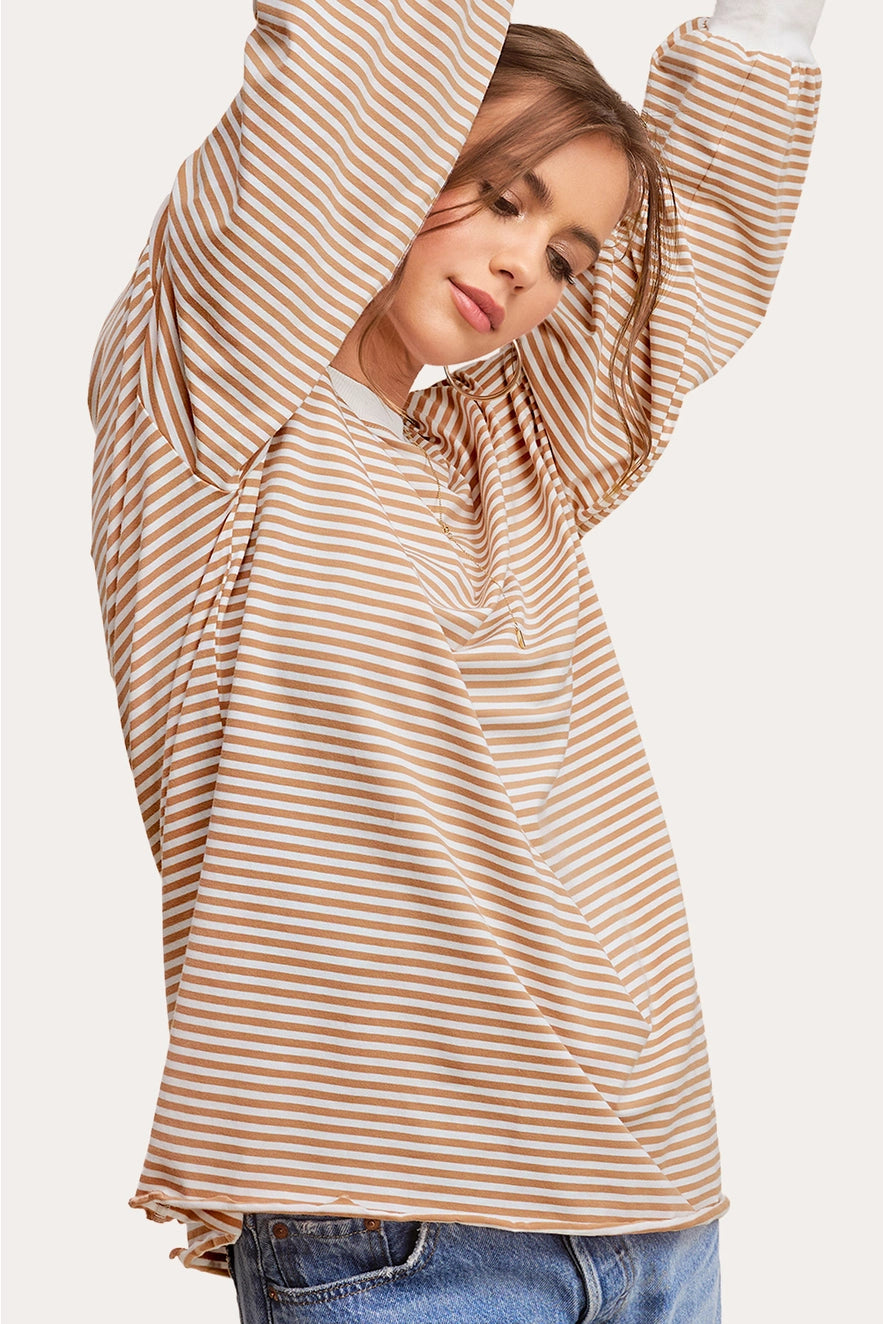 Oversized Striped Long Sleeve