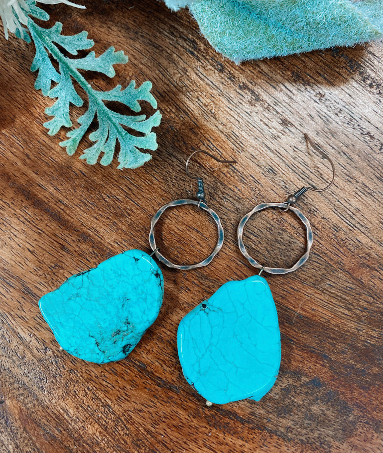 Turquoise Chunky Earrings